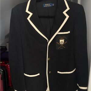 Polo by Ralph Lauren Black Blazer with Cream Accents